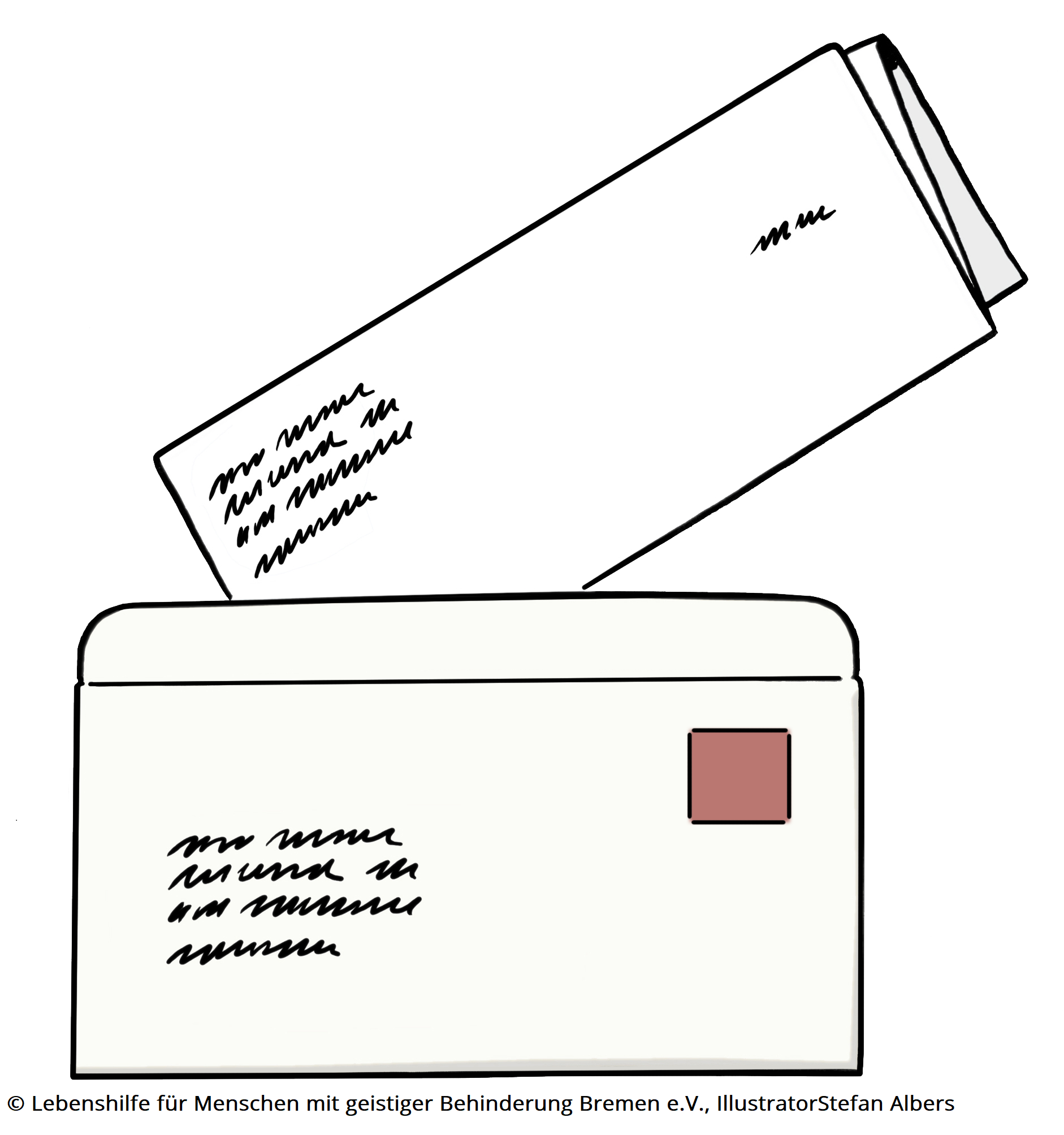 Brief und Briefumschlag